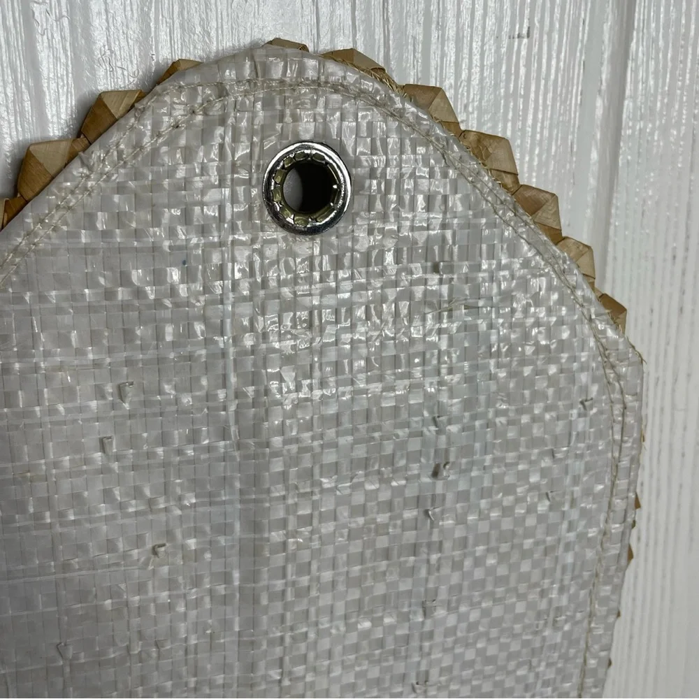 Vintage Smokey Mountains Souvenir Hanging Mail Organizer Woven Flamingo Flowers